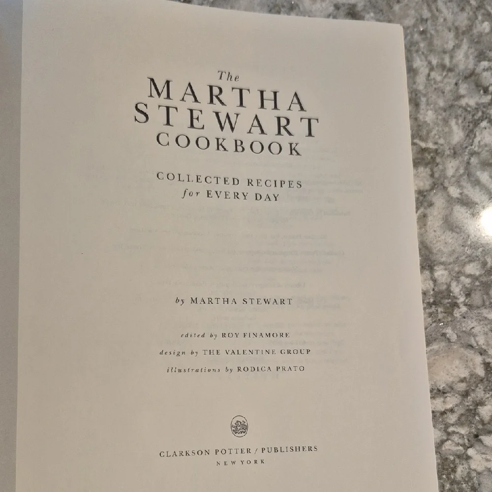 Martha Stewart Cookbook Collected Recipes For Everyday Life, Published 1995